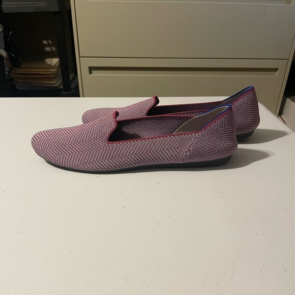 Rothy’s EUC Amethyst Metallic Herringbone Loafer Size 12 - Picture 1 of 5